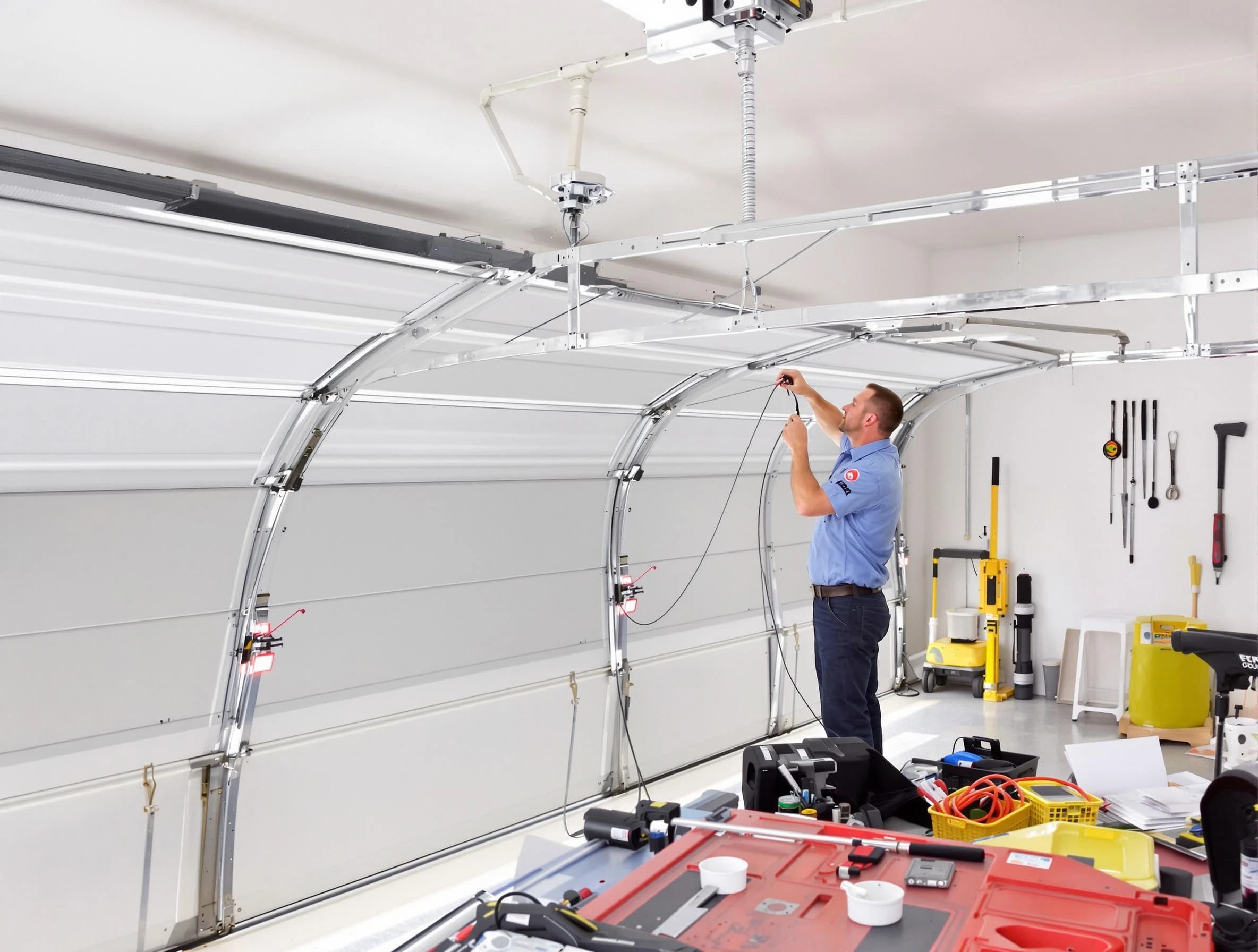 Garage door cable repair service by Lawrence Garage Door Repair in Lawrence