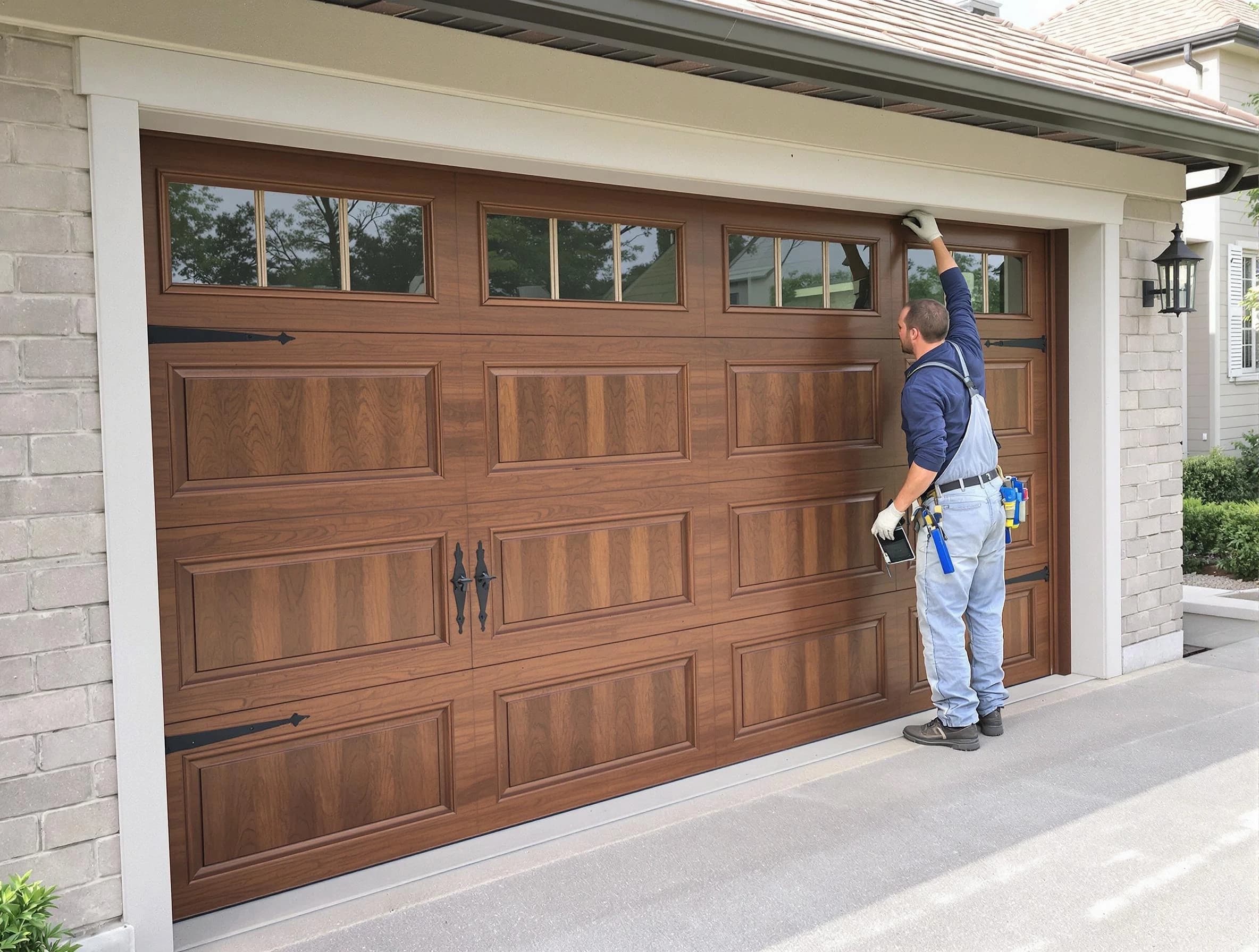 Custom garage door showcase by Lawrence Garage Door Repair in Lawrence