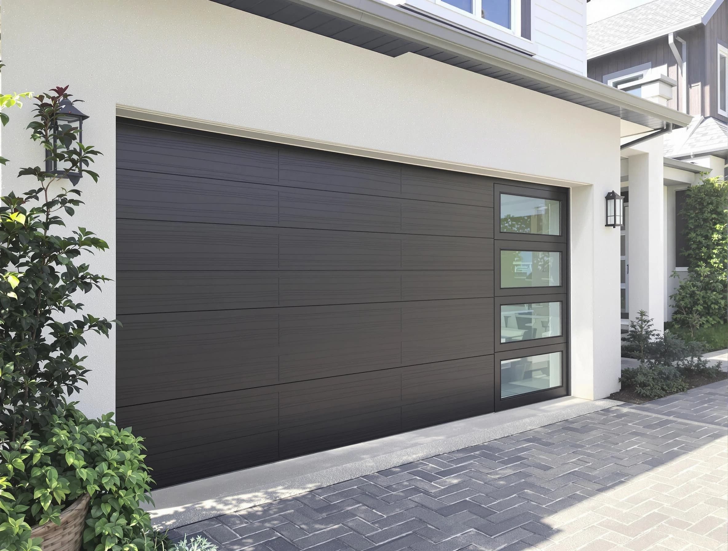 Custom garage door installation by Lawrence Garage Door Repair in Lawrence