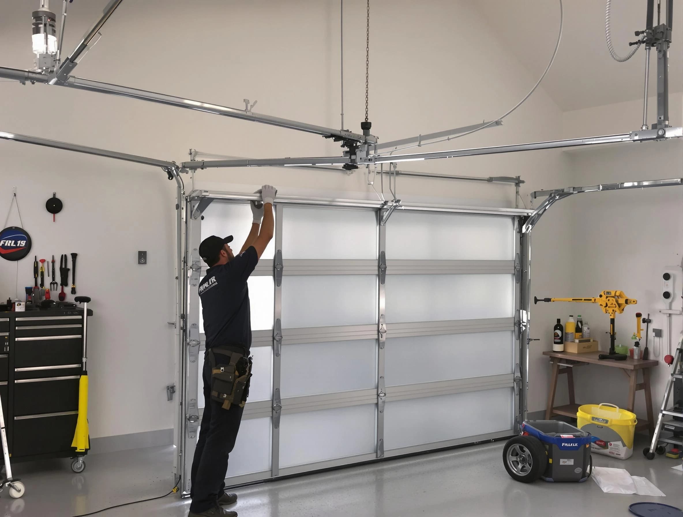 Lawrence Garage Door Repair certified team performing precision garage door installation in Lawrence