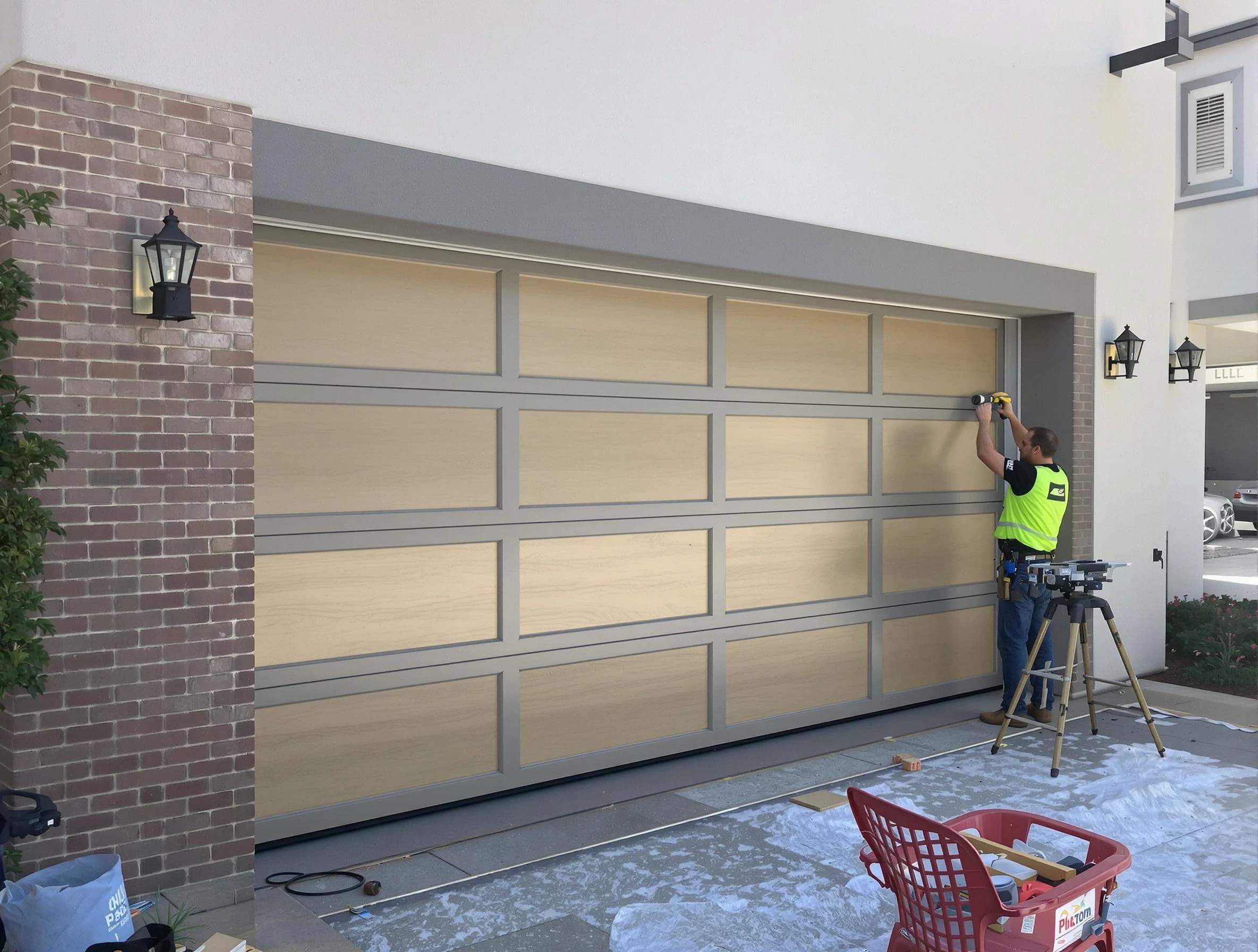 Garage door replacement service by Lawrence Garage Door Repair in Lawrence