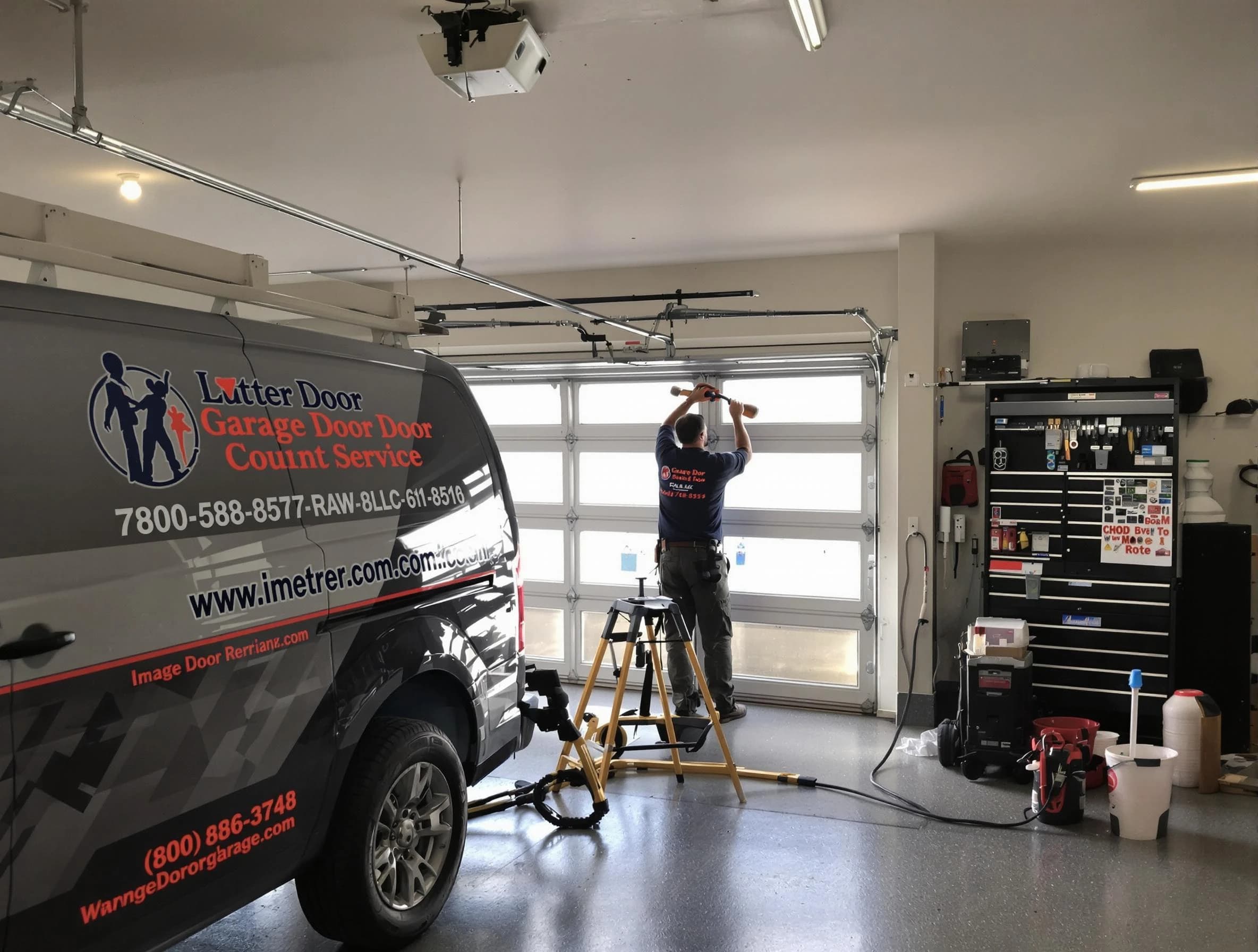 Lawrence Garage Door Repair rapid response team performing same-day repair in Lawrence