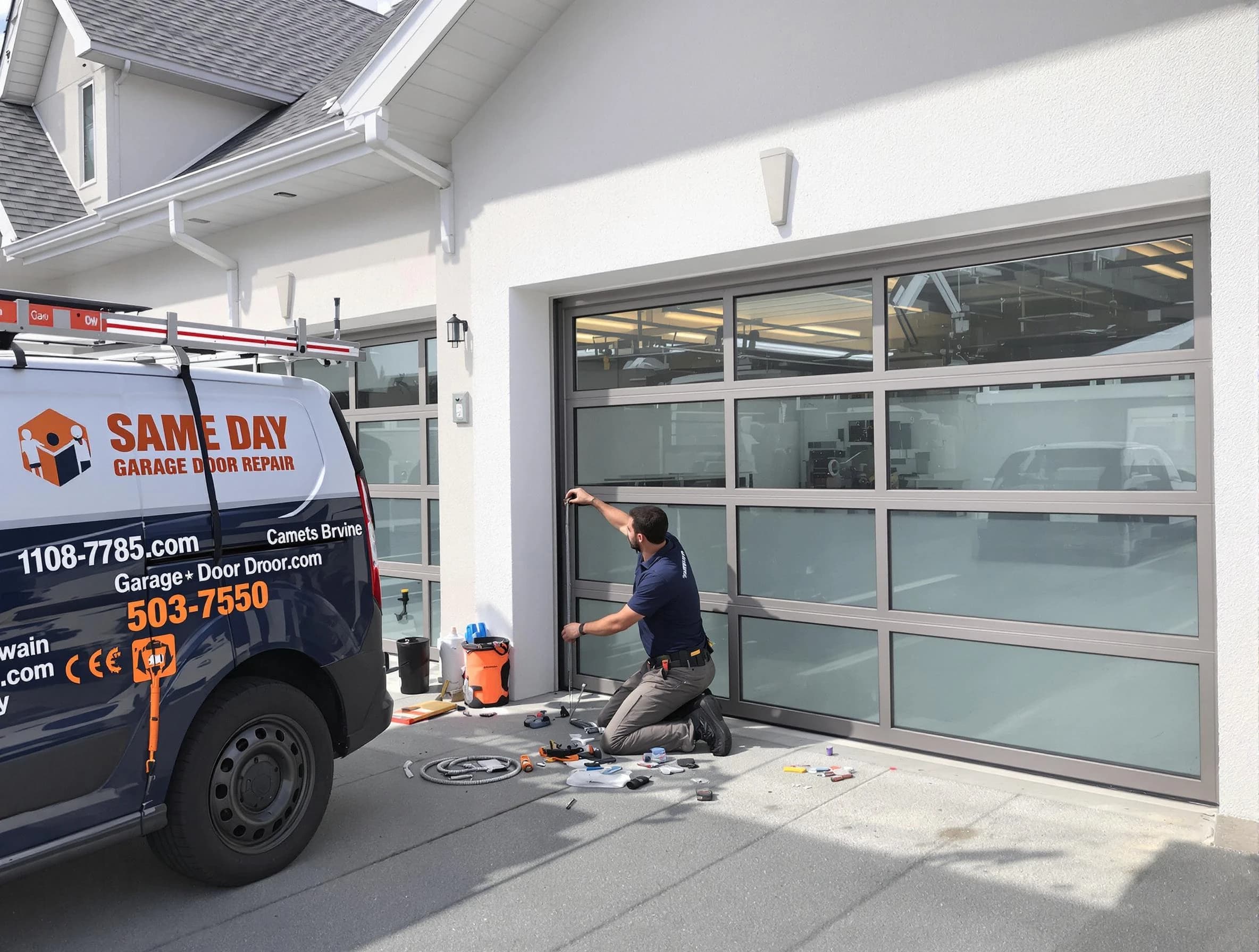 Same-day garage door repair service by Lawrence Garage Door Repair in Lawrence