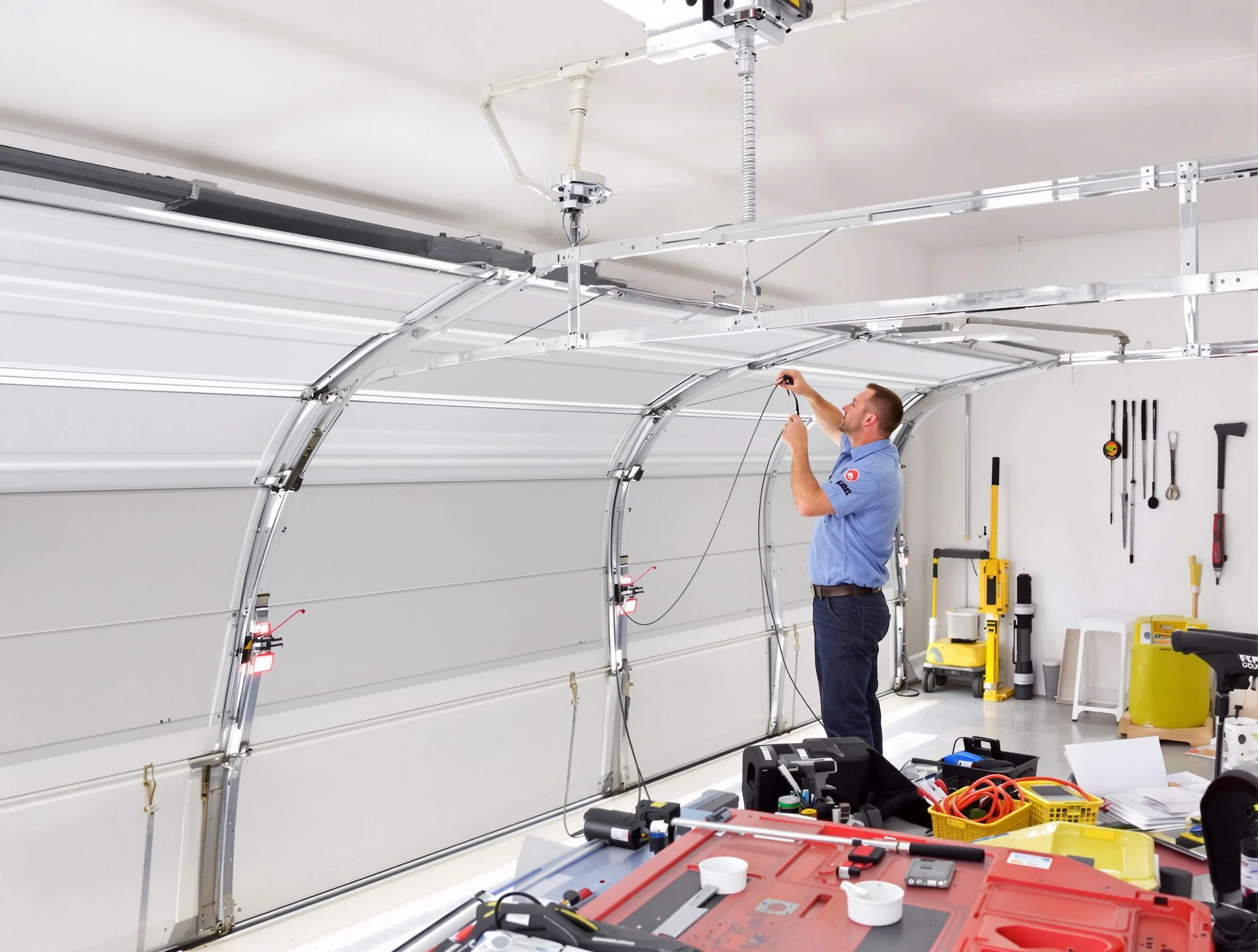 Garage door cable repair service by Lawrence Garage Door Repair in Lawrence