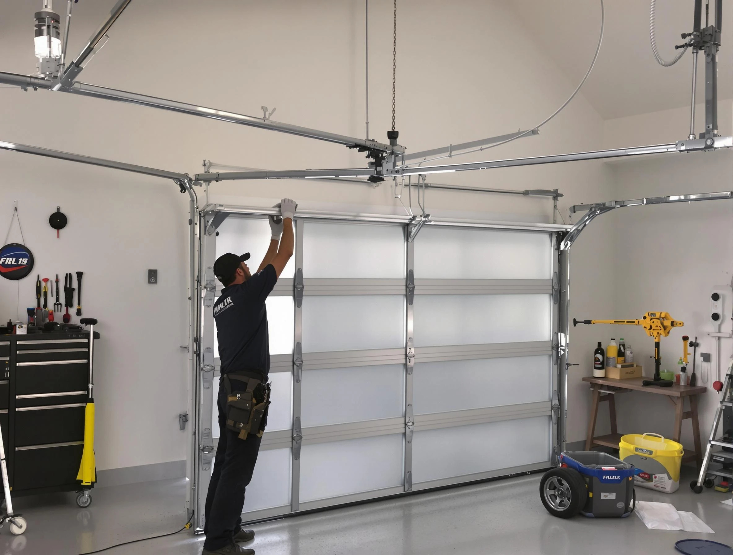 Lawrence Garage Door Repair certified team performing precision garage door installation in Lawrence