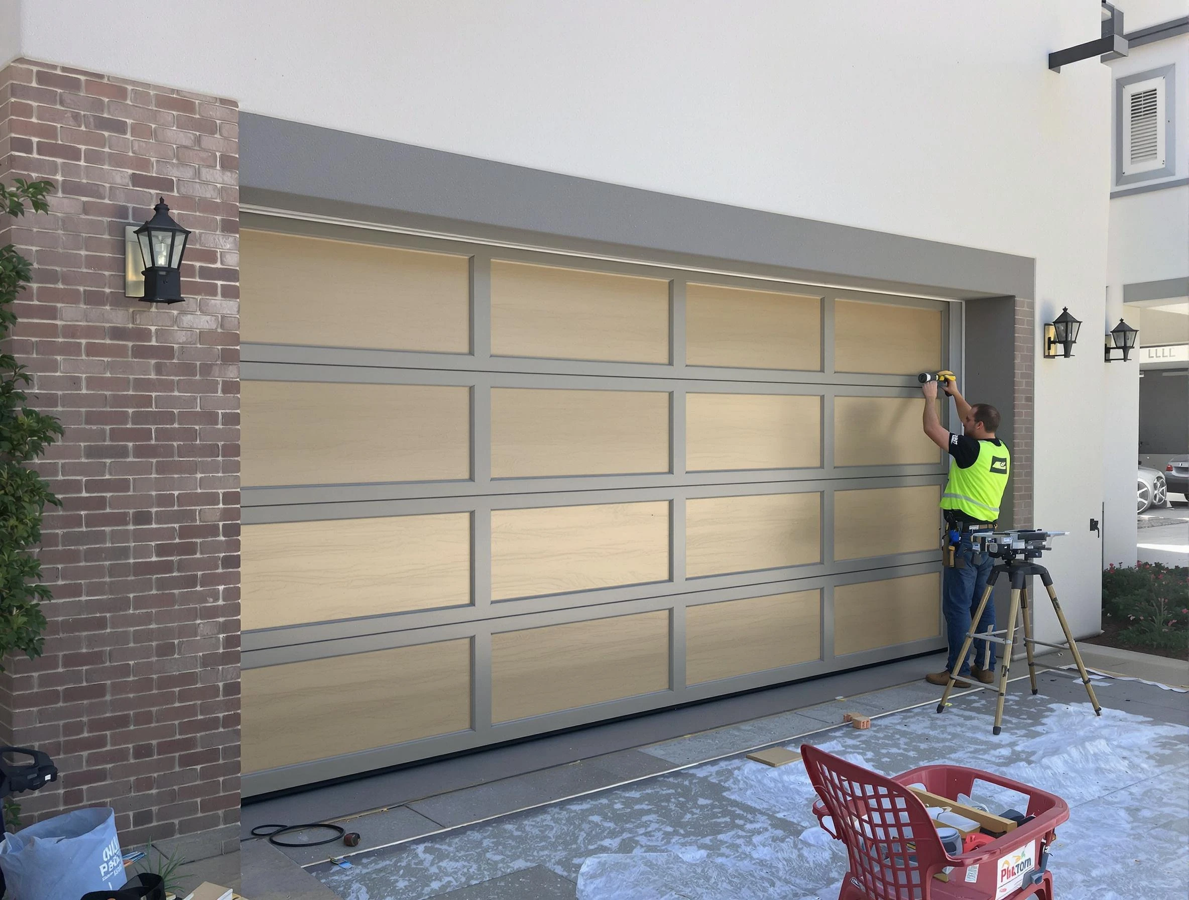 Garage door replacement service by Lawrence Garage Door Repair in Lawrence
