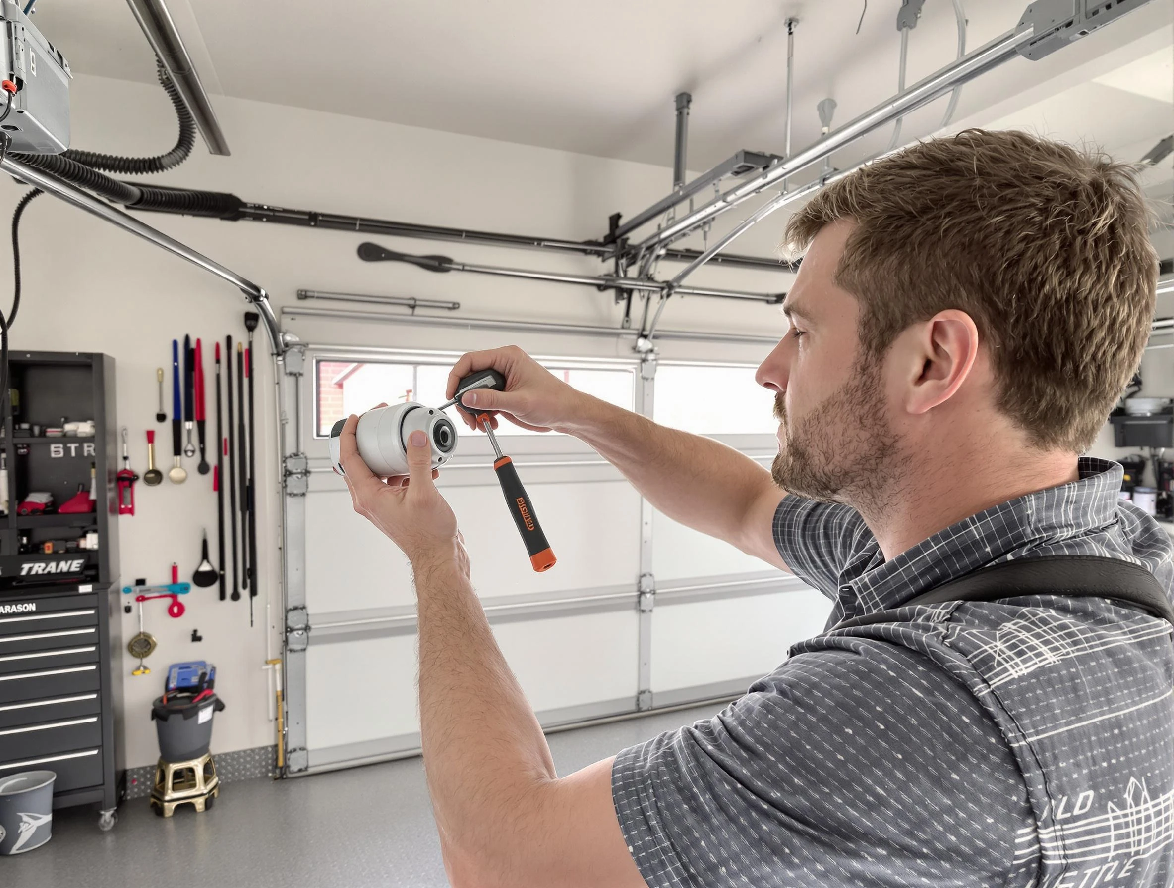 Garage door opener repair service by Lawrence Garage Door Repair in Lawrence