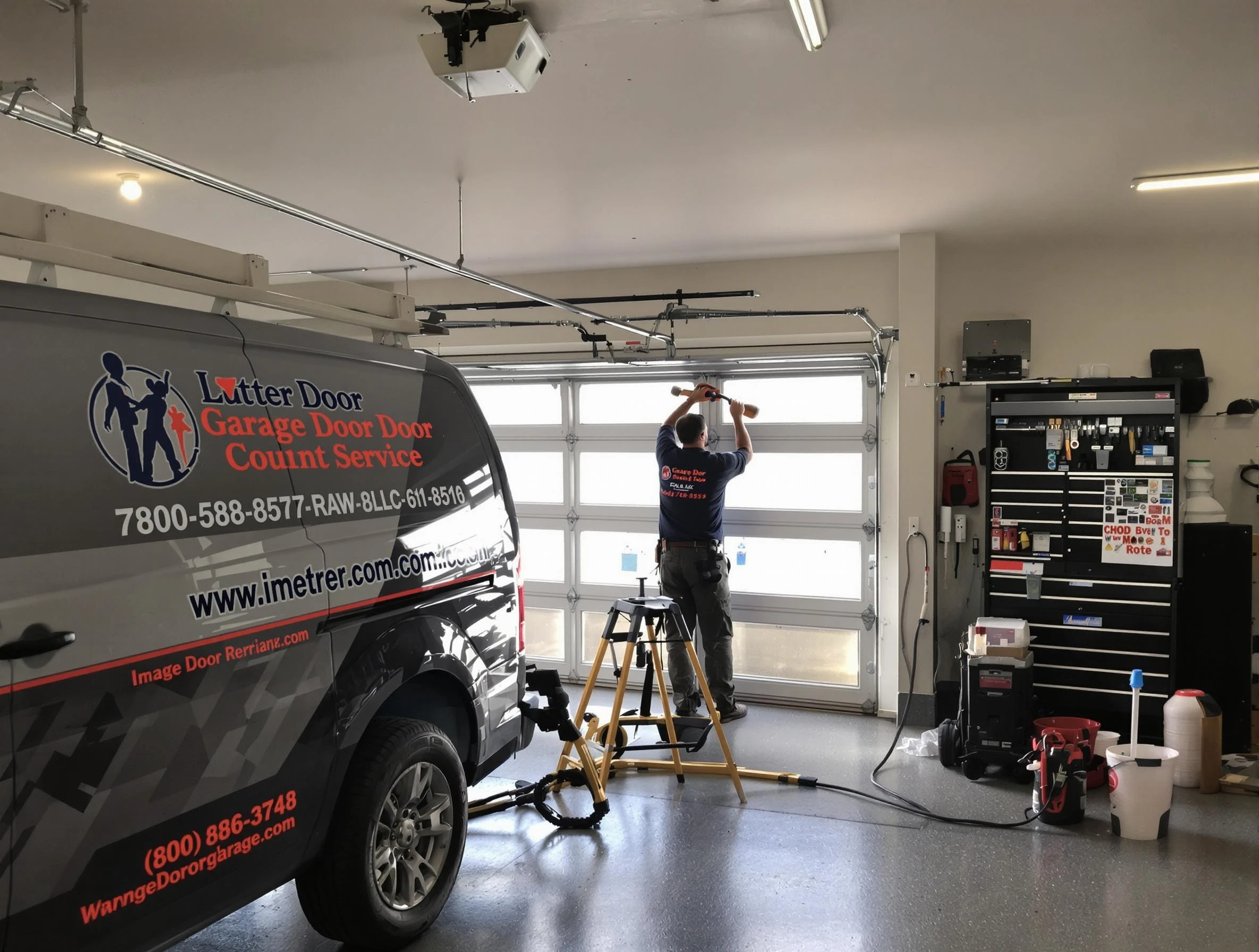 Lawrence Garage Door Repair rapid response team performing same-day repair in Lawrence