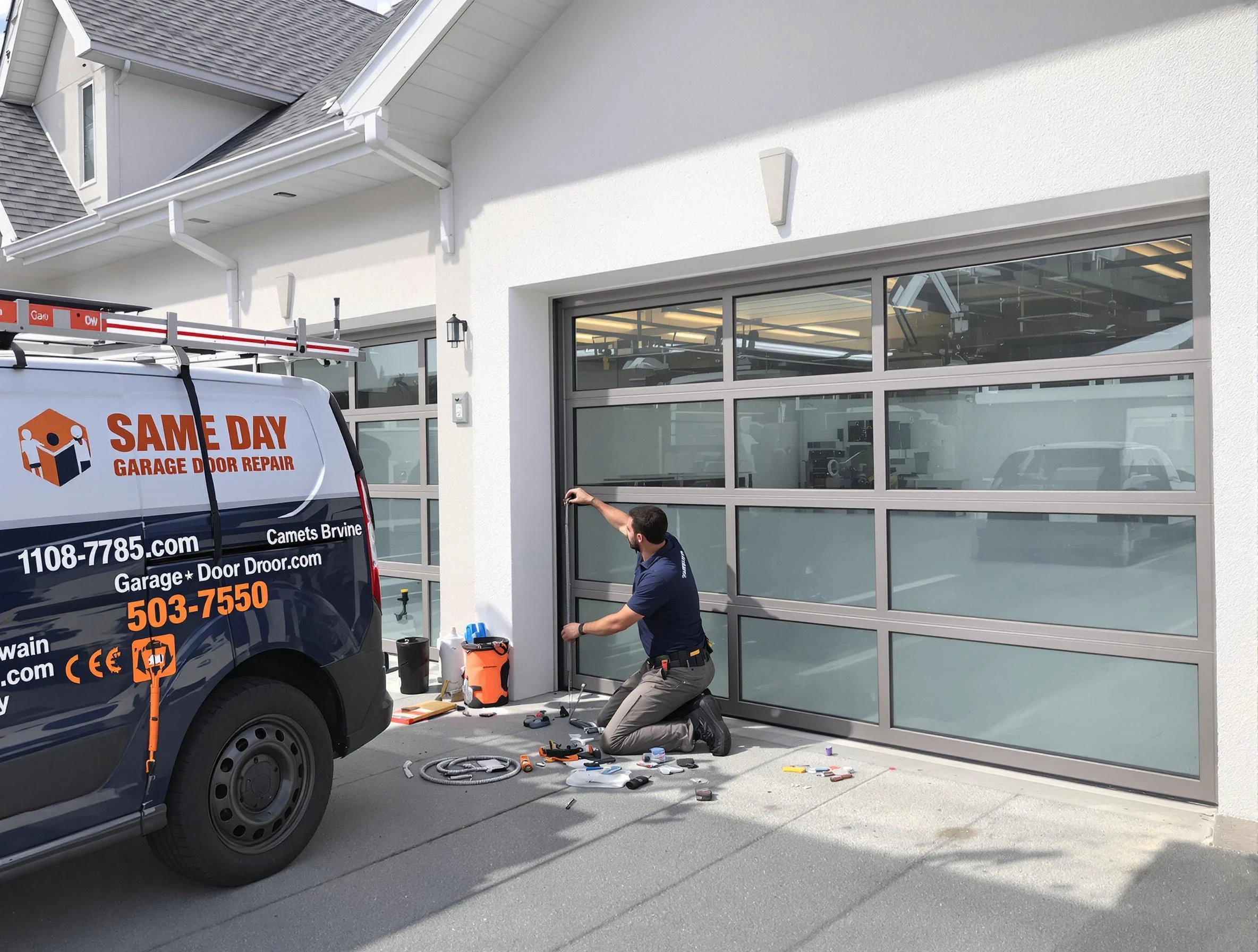 Same-day garage door repair service by Lawrence Garage Door Repair in Lawrence